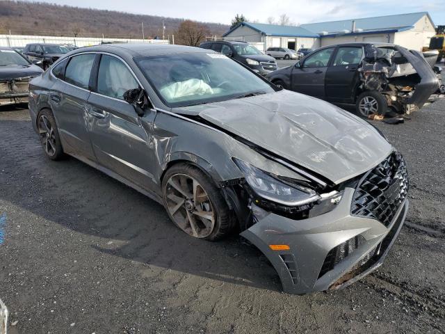 KMHL44J25NA235628 - 2022 HYUNDAI SONATA SEL GRAY photo 4