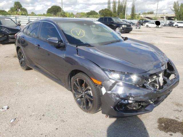 2HGFC2F80MH545077 - 2021 HONDA CIVIC SPOR 灰色 照片 1