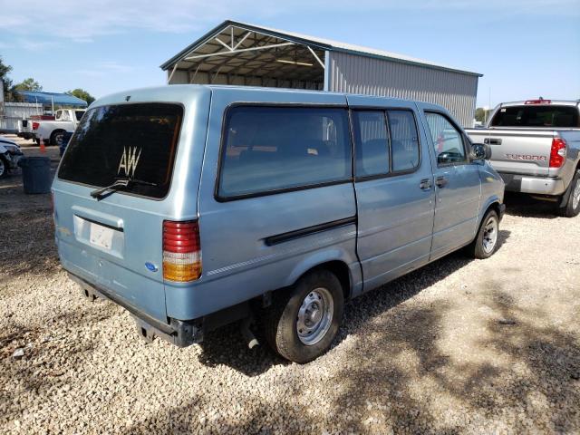 1FMDA31U5MZB40639 - 1991 FORD AEROSTAR BLUE photo 3