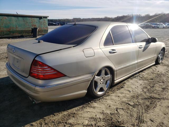 WDBNG70J63A335487 - 2003 MERCEDES-BENZ S 430 GOLD photo 3