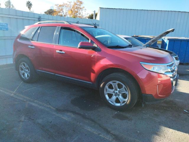 2FMDK3JC2BBB32325 - 2011 FORD EDGE SEL RED photo 4