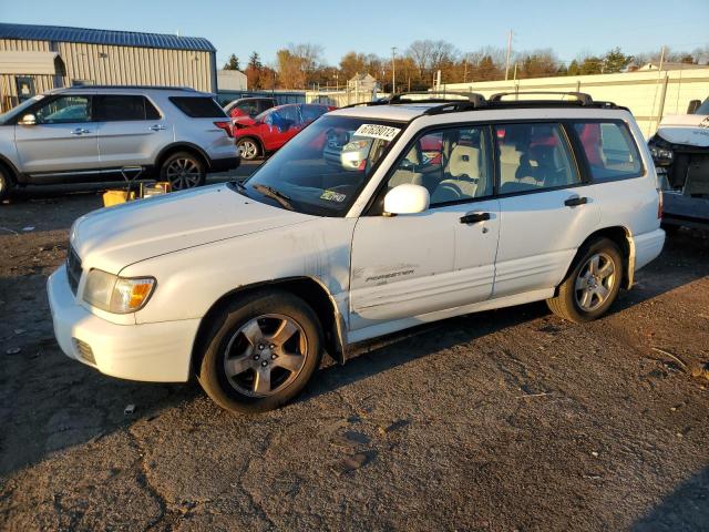 JF1SF65621H709383 - 2001 SUBARU FORESTER S WHITE photo 1