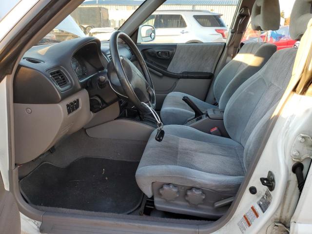 JF1SF65621H709383 - 2001 SUBARU FORESTER S WHITE photo 7