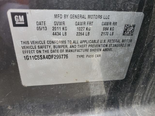 1G11C5SA4DF299776 - 2013 CHEVROLET MALIBU 1LT 灰色 照片 13