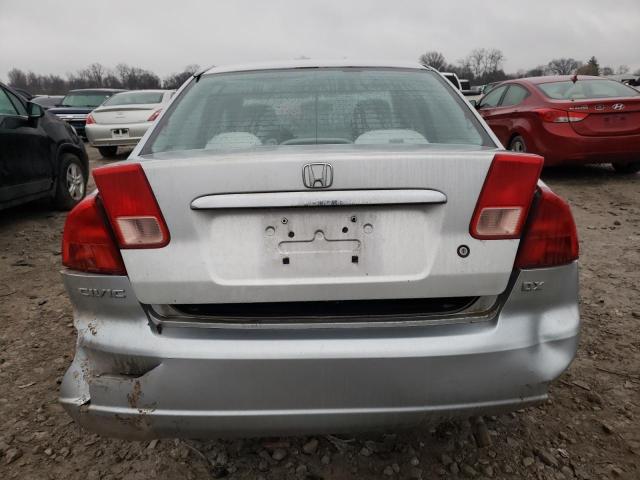 2HGES16112H567386 - 2002 HONDA CIVIC DX SILVER photo 6