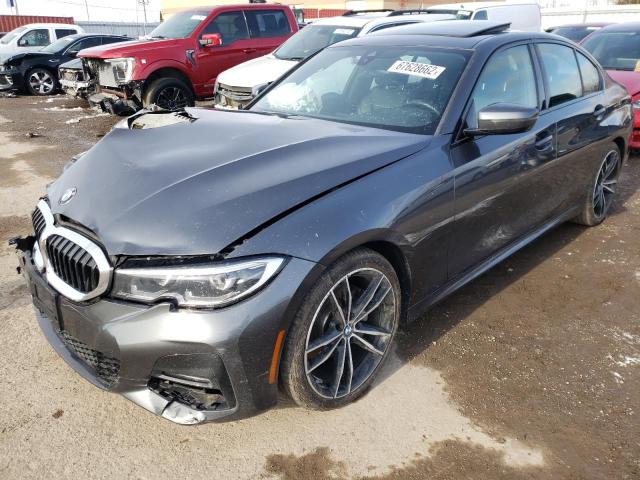 3MW5R7J03L8B17937 - 2020 BMW 330XI GRAY photo 1