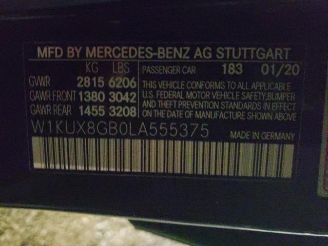 W1KUX8GB0LA555375 - 2020 MERCEDES-BENZ S MERCEDES BLACK photo 12