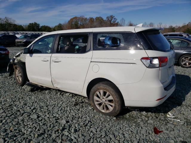 KNDMA5C17G6207217 - 2016 KIA SEDONA L WHITE photo 2