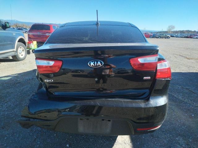 KNADM4A34D6138212 - 2013 KIA RIO LX BLACK photo 6