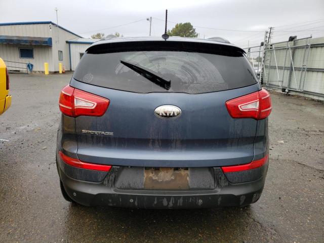 KNDPB3A23D7458509 - 2013 KIA SPORTAGE B BLUE photo 6