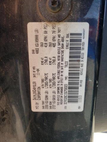 3D7KS28C15G758323 - 2005 DODGE RAM 2500 S BLACK photo 12