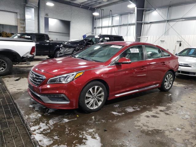 5NPE34AFXFH193857 - 2015 HYUNDAI SONATA SPO RED photo 1