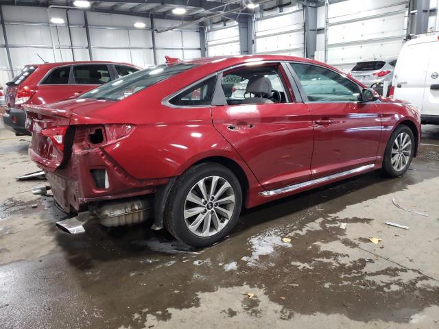 5NPE34AFXFH193857 - 2015 HYUNDAI SONATA SPO RED photo 3