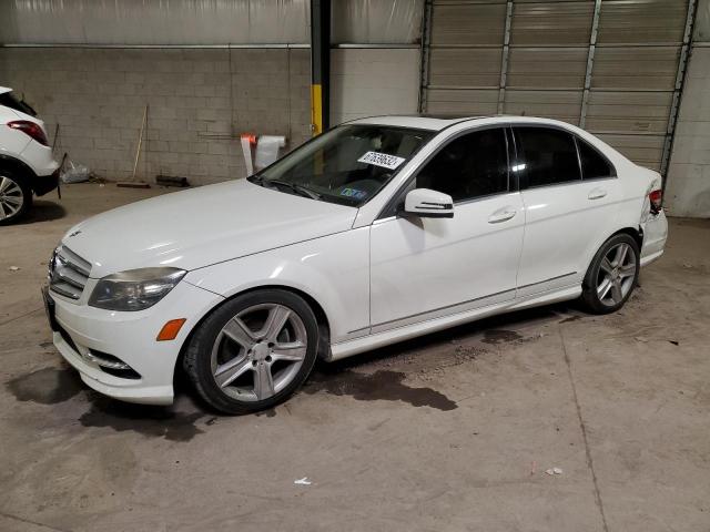 WDDGF8BB5BR145646 - 2011 MERCEDES-BENZ C 300 4MAT WHITE photo 1