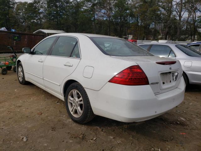 1HGCM56357A229070 - 2007 HONDA ACCORD SE WHITE photo 2