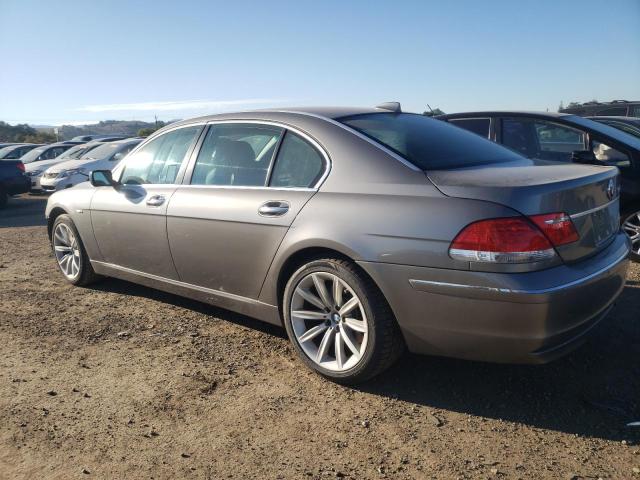 WBAHN835X7DT65960 - 2007 BMW 750 GRAY photo 2