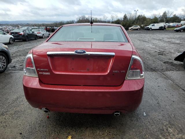 3FAHP081X8R145981 - 2008 FORD FUSION SEL RED photo 6