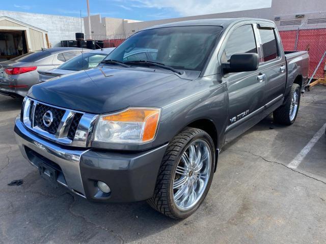 1N6BA0ED9CN315238 - 2012 NISSAN TITAN S GRAY photo 2