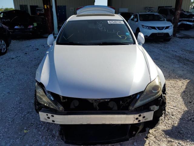 JTHBF5C21C5172545 - 2012 LEXUS IS 250 WHITE photo 5