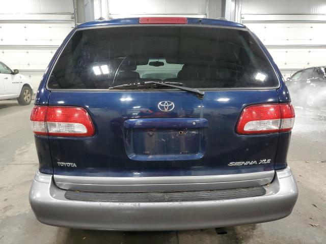 4T3ZF13C11U382120 - 2001 TOYOTA SIENNA LE BLUE photo 6