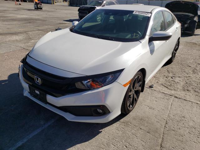 2HGFC2F83MH502319 - 2021 HONDA CIVIC SPOR WHITE photo 1