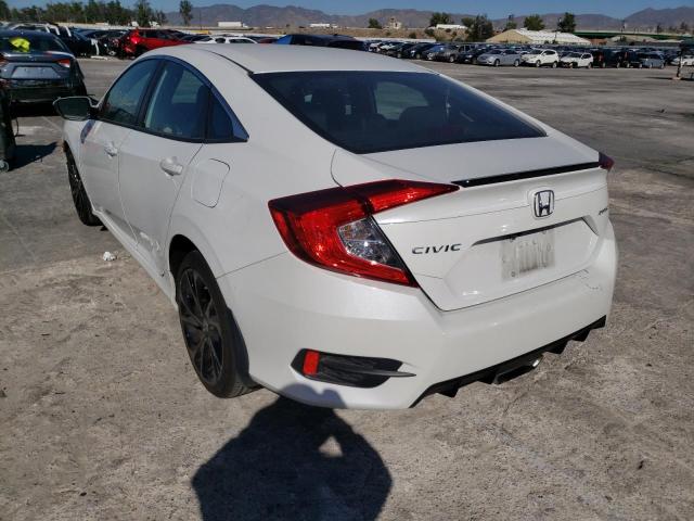 2HGFC2F83MH502319 - 2021 HONDA CIVIC SPOR 白色 照片 2