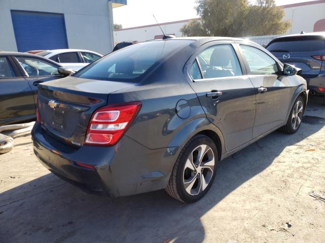 1G1JF5SB6K4130061 - 2019 CHEVROLET SONIC PREM GRAY photo 3