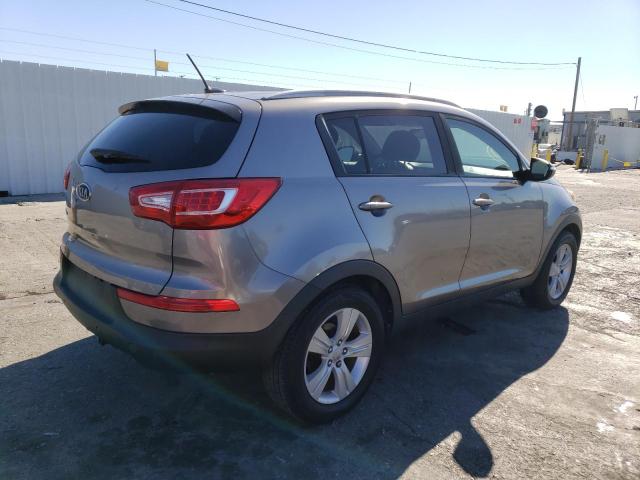 KNDPB3A25B7148889 - 2011 KIA SPORTAGE L GRAY photo 3