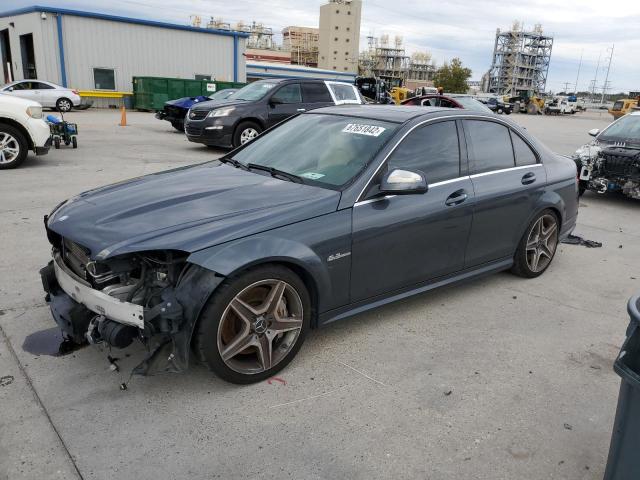 WDDGF77X09F310402 - 2009 MERCEDES-BENZ C 63 AMG GRAY photo 1