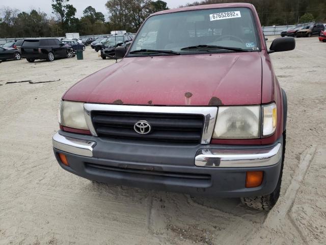 4TAWM72N0XZ433156 - 1999 TOYOTA TACOMA XTR MAROON photo 5