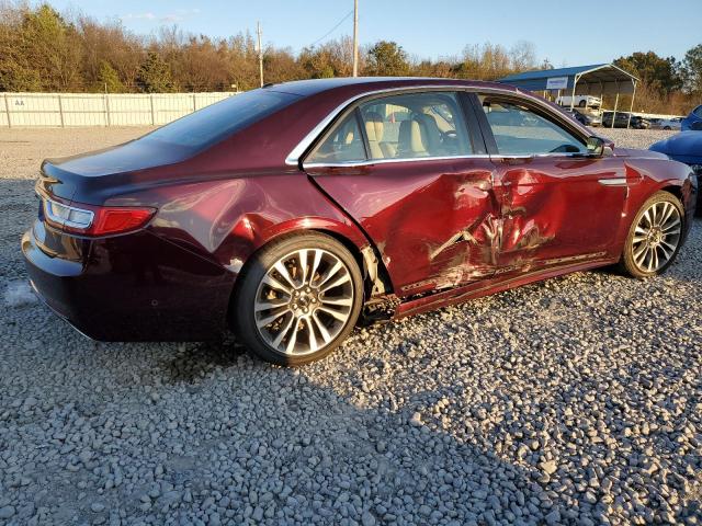 1LN6L9NC9H5637407 - 2017 LINCOLN CONTINENTA MAROON photo 3