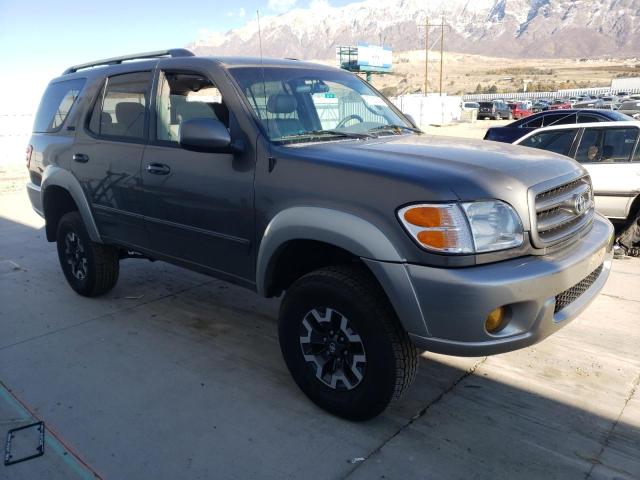 5TDBT44A03S182519 - 2003 TOYOTA SEQUOIA GRAY photo 4