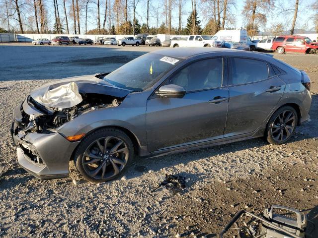 SHHFK7G45JU205997 - 2018 HONDA CIVIC SPOR SILVER photo 1