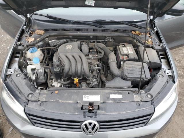 3VW2K7AJ0CM466867 - 2012 VOLKSWAGEN JETTA BASE 灰色 照片 11
