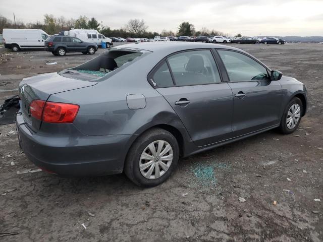 3VW2K7AJ0CM466867 - 2012 VOLKSWAGEN JETTA BASE 灰色 照片 3