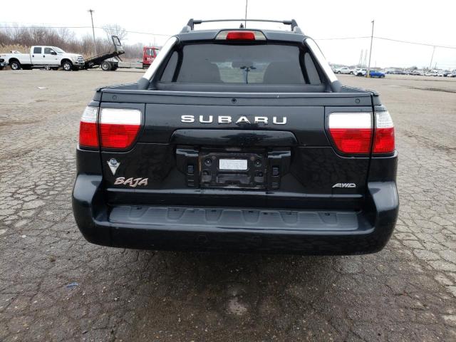 4S4BT63C166100781 - 2006 SUBARU BAJA TURBO BLACK photo 6