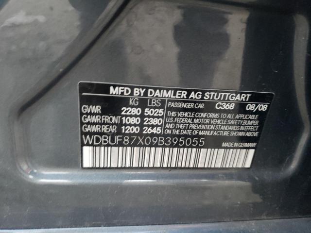 WDBUF87X09B395055 - 2009 MERCEDES-BENZ E 350 4MAT GRAY photo 12