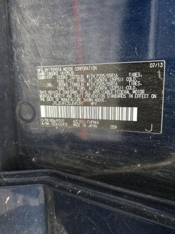 JTLZE4FE2DJ045397 - 2013 TOYOTA SCION XB ლურჯი ფოტო 12