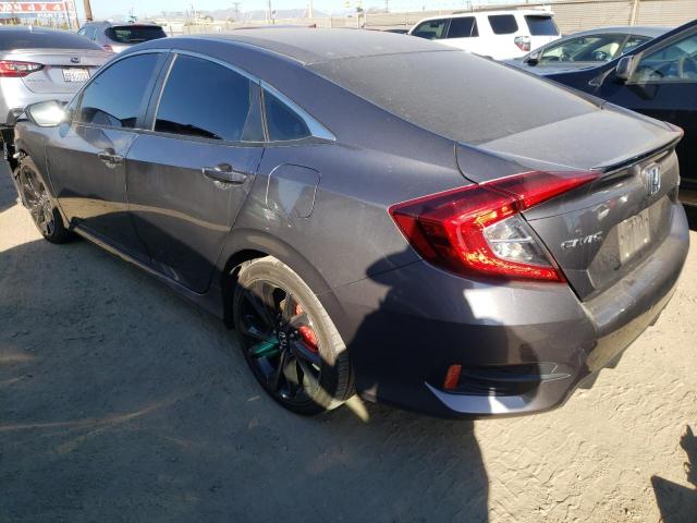 2HGFC2F83MH546787 - 2021 HONDA CIVIC SPOR CHARCOAL photo 2