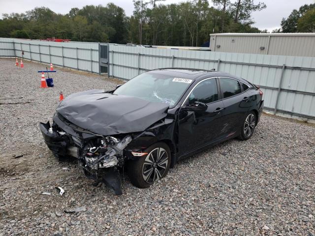 2HGFC1F77JH641320 - 2018 HONDA CIVIC EXL 黑色 照片 1