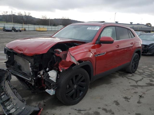 1V2WC2CA3MC231897 - 2021 VOLKSWAGEN ATLAS CROS Красный фото 1