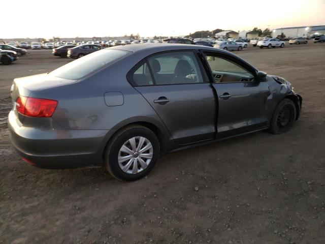 3VW2K7AJ0BM395684 - 2011 VOLKSWAGEN JETTA BASE 灰色 照片 3