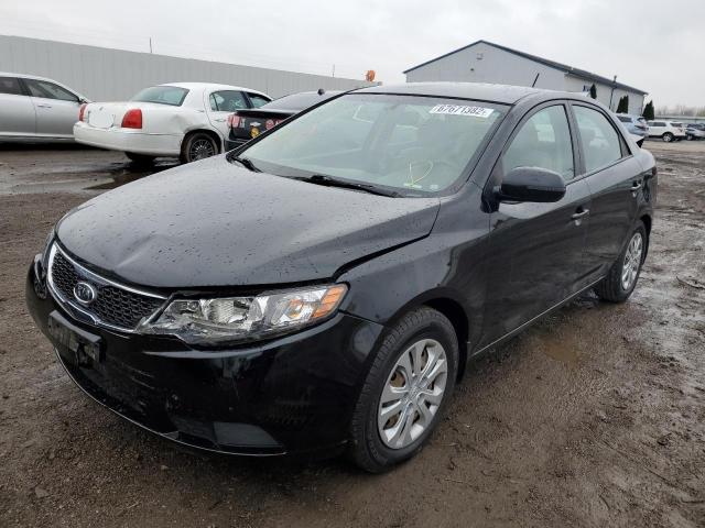 KNAFU4A22D5681502 - 2013 KIA FORTE EX BLACK photo 1