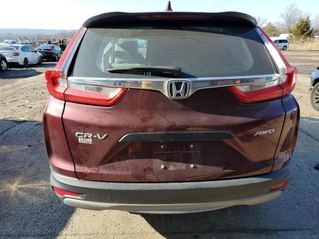 2HKRW6H35HH207523 - 2017 HONDA CR-V LX MAROON photo 6