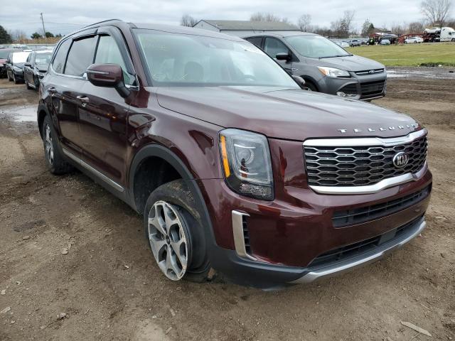 5XYP34HC4LG042763 - 2020 KIA TELLURIDE BURGUNDY photo 4