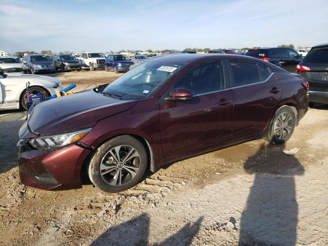 3N1AB8CV3LY212828 - 2020 NISSAN SENTRA SV BURGUNDY photo 1