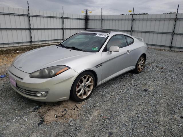 KMHHN66F78U270460 - 2008 HYUNDAI TIBURON GT SILVER photo 1