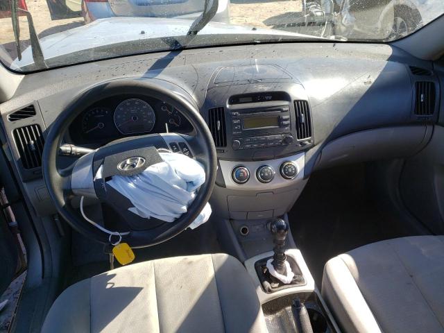 KMHDU46D87U149391 - 2007 HYUNDAI ELANTRA GL SILVER photo 8