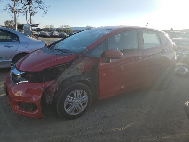 3HGGK5H46KM728212 - 2019 HONDA FIT LX RED photo 1