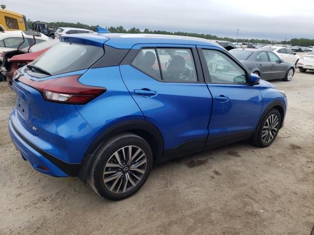 3N1CP5CV4NL481395 - 2022 NISSAN KICKS SV BLUE photo 3